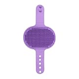 xowwyue Bürste Für Hunde Shampoo | Komfortabler Massagekamm | Duschbürste Für Hunde - Für Welpen, Kätzchen, Frettchen, Kaninchen, Meerschweinchen Für Innen- Und Außenbereich Sowie Zuhause