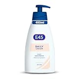 E45 Daily Cream 400ml - Creme für sehr trockene Haut - Beruhigt Trockenheit, Glättet raue Haut. Nicht fettende Feuchtigkeitscreme - Gesichts und Handcreme - Schnelle Absorption Dermatologisch getestet