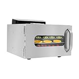 Dörrautomat Edelstahl 400W, 6 Etagen Dörrgerät 30-90 °C mit Timer, Trockner für Gemüse Obst Fleisch Blumen