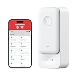 SwitchBot WLAN Wassermelder, Smart Wassersensor, 100dB Einstellbarer Alarm & App-Benachrichtigung, IP67 Wasserdicht, Wasserleck-Detektor für Küche, Bad, Keller, kein Hub erforderlich (nur 2.4G)