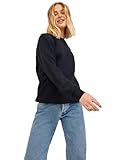 JJXX Damen Jxabbie Ls Rel Every Brush Crew Noos Sweatshirt, Black/Print:white Jjxx Logo, M