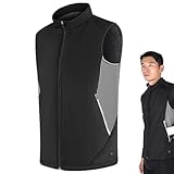 Erhitzte Weste für Männer und Frauen - USB Electric Heating Weste | Einstellbare Temperatur Winter warme Jacke | Leicht wiederaufladbare beheizte Kleidung für Outdoor -Sportarten | Kohlefaserheizkisse