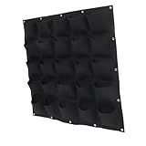 Toyvian Pflanzenanbaubeutel Baum Anlage Vertikale Schienenpflanzer Hängende Pflanzerwand groß hängende Pflanzsäcke Pflanzbeutel Wand montierte Wachstumsbeutel gefühlt Grün