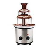 JUNG CR4488 Edelstahl Schokobrunnen mit Schmelzfunktion 0,65 L, 3 Ebenen, 320W, Schokoladenbrunnen für Zuhause, Fließfunktion & Warmhaltefunktion, Schokofondue, Schokoladenfondue