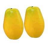 BESTOYARD 2stücke Faux Papayas Anzeige Requisiten Küche Künstliche Früchte Papaya Früchte Künstliche Decor Schaufenster Requisiten