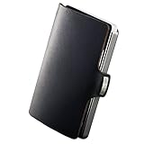 I-CLIP Original Slim Wallet Leder Geldbörse - Premium Portemonnaie - Kartenetui - Kreditkartenetui mit Geldklammer - Soft Touch Schwarz