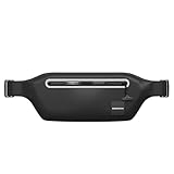 DRENCH 100% Unterwasser wasserdichte Hüfttasche Tauchbare wasserdichte Handytasche Dry Bag zum Schwimmen & Schnorcheln Unterwasser-Telefonhülle wasserdichte Bauchtasche, Schwarz, 4 x 1 x 10 inches,