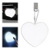 SKIKHN LED Handtaschenlicht,Leichte Herz LEDs mit Sensor automatische,Herzförmiges LED-Handtaschenlicht,Smart Touch LEDs Anhänger Schlüsselanhänger,Herzförmige Nachtlichter,Geschenke für Frauen,Mutter