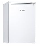 Bosch Hausgeräte GTV15NWEA Serie 2 Mini-Gefrierschrank, 85 x 56 cm, 82 L, 3 transparente Gefriergutschubladen, Weiß