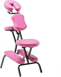GLETSF Klappbarer Tattoo-Stuhl, Professioneller, Leichter, Tragbarer Massagestuhl Für Tattoo-Studios, Massagesalons, Tragkraft 250 Lbs-Pink