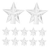 VALICLUD 100Stücke DIY Lampenabdeckung aus Stern Design für Lichterketten Lampenschirme zur Dekoration von Weihnachten und Feierlichkeiten Langlebig und Sicher