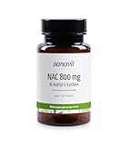 Sanuvit® - NAC | 180 Kapseln | Hochdosiert | N-Acetyl-L-Cystein | Hohe Bioverfügbarkeit und Verträglichkeit | Vegan | Hergestellt in Österreich (180 Stück, 800 mg)