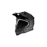O'NEAL | Motocross-Helm | MX Enduro Motorrad | ABS-Schale, Lüftungsöffnungen für optimale Belüftung & Kühlung | 2SRS Helmet Flat | Erwachsene | Schwarz | Größe L