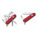 Victorinox Schweizer Taschenmesser Hiker, Swiss Army Knife & Swiss Army Knife, Schweizer Taschenmesser, Bantam, Multitool, 8 Funktionen, Klinge, gross, Dosenöffner, Schraubendreher 5 mm