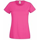 Fruit of the Loom T-Shirt Large Fuchsia