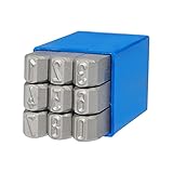 GRAVUREM-S Standard Schlagzahlen, Schlagstempel, Prägestempel, Einschlagzahlen - Zahlen 0-9 / 10mm