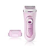 Braun Silk-épil Lady Shaver, Damenrasierer elektrisch, Elektrischer Rasierer und Trimmer, Wet&Dry, Geschenk Frau, 5100, pink