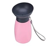 Wasserflasche für Hunde, 600 ml, auslaufsicherer Spender, Haustier-Trinkbehälter für Spaziergänge, Ausflüge, Parks, Autos, , Roadtrip, Wandern, Outdoor, Camping und andere Orte