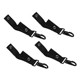 Milisten 4 Stück Wasserflaschenhalter Clip mit Verstellbarem Gurtband Robuster Metall-karabiner für Outdoor Wandern Klettern Camping Strapazierfähig Praktisch Schnell Verstellbar
