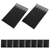 Mobestech 51 Stück Schwarze Luftpolsterumschläge 20x15cm Versandtaschen mit Verstärkten Nähten und Selbstklebendem Verschluss für Sichere Kleidungspakete