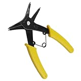 Sprengringzange, Sicherungsringzange, Snap Ring Plier, Circlip Pliers, Sicherungsring Innen und Außen, 2 In 1 Sicherungsringzange, Doppelzweck Sprengringzange, Für 2-24 mm Interne Externe Sprengringe