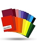dakamilech Rainbow Wachsplatten - selbstklebende Verzierplatten - Verzierwachsplatten 110 x 80 x 0,5 mm - Bastelwachs bunt - Wachsplatten-Set 20 Stück, Unparfümiert