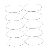 iplusmile 10 Stück Beleuchtungszubehör Schließe Ring Verschlussklammern für Downlights Auswahl Federklemmen für Deckenleuchten Austausch der Scheinwerferclips Eisen Silver