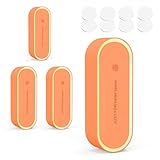 Ultraschall Schädlingsbekämpfer Mückenschutz, Ultraschall Elektrisch Insekten Stecker Mückenstecker Mäusevertreiber für Drinnen Mücken, Mäuse, Spinnen, Kakerlaken, Insekten, Flöhe, 4 Stück (Orange)