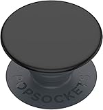 PopSockets: PopGrip Basic - Ausziehbarer Sockel und Griff für Smartphones und Tablets [Top Nicht Austauschbar] - Schwarz