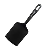 Fackelmann Fenix Lasagne-Spatel, 100% recyceltes RPET-Material, recycelbarer Kunststoff mit hoher Hitzebeständigkeit bis 230 °C, hohe Haltbarkeit, kratzfest, Schwarz, 30 cm, 1 Stück