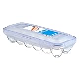 LocknLock PP Classic Eierbox für 12 Eier | 32,5 x 12,5 x 8 cm | 100 % luft- und wasserdichte Eier Aufbewahrung | BPA-Frei | Eierbehälter für Kühlschrank | Eier Transportbox für Größen S-L