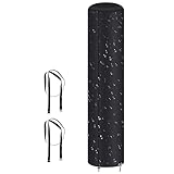 Solar-Duschabdeckung für den Außenbereich, wasserdicht, strapazierfähig, Wetterschutz für 30 Liter Solarduscheinheiten, UV-beschichtetes Oxford-Gewebe, wind- und staubdichtes Gehäuse für Camping und