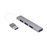 ALCXAZS 4-in-1-USB-Hub 4-Port-Laptop-Splitter-Tastatur-Hochgeschwindigkeits-Computer-Adapter Notebook-Dockstation-Ladegerät-Zubehör
