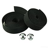Zuverlässiges rutschfestes Lenkerband-Set, ideal für alle Fahrbedingungen (schwarz)