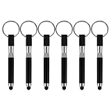 TOKIDNY 6 Stück Teiliges Kapazitiver Stylus Pen mit Schlüsselanhänger Praktischer Touchscreen Stift für Smartphones und Tablets Langlebig Tragbar und Stylisches Zubehör für Unterwegs