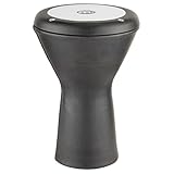 Meinl Percussion Aluminium Sopran Doumbek - Kleine Handtrommel - Kunstleder Fell - Durchmesser 6 Zoll - Aluminium, Schwarz (HE-2000)