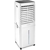 TROTEC Aircooler PAE 81 mobiler Luftkühler, 4-in-1 Luftkühler, Luftbefeuchter, Luftreiniger und Ventilator, 60 l Tank, 2,8 l/h Verdunstungsleistung, 4 Gebläsestufen, Timer, Nachtmodus