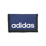 adidas Unisex LINEAR Wallet, Dark Blue/White, One Size