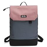 Ela Mo Rucksack Damen - Daypack schön u. durchdacht - Laptop Rucksäcke für Frauen - Anti Diebstahl Tasche für Schule, Uni, Business (Salmon)