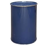 plasteo® 200 Liter Metallfass Grün Blau Türkis Tonne mit Deckel Stahlfass Ölfass Feuertonne Tonne Blechfass Stehtisch Brenntonne Ghettofass Vielseitig einsetzbar