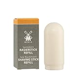 MÜHLE Rasierseifenstick REFILL - schäumende Rasierseife für sensible Haut - vegan - Nachfüll-Pack mit 37 g - Sanddorn