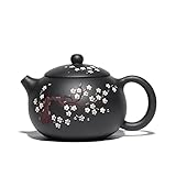 VOSMII Teekanne Classic Purple Sand Pot Raw Ore Black Mud Teapot Purple Sand Large-capacity Plum Teapot Household Tea Set