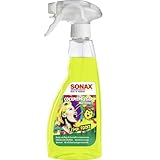 SONAX CockpitPfleger Matteffect Lemon Rocks (500 ml) erhält die Matte Oberfläche und reinigt und pflegt sämtliche Kunststoffteile im Auto | Art-Nr. 03432410