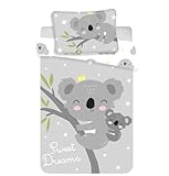 APTEX Baby Bettwäsche mit Koala 100x135 cm 100% Baumwolle
