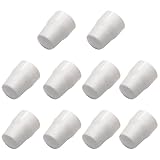QUXVUIS 10 Stück/Set Kunststoff Heizkörperventilkappen, 10 Stück weiße Push Fit Ersatzkappen, ABS Heizkörperventilkappen aus weißem Kunststoff