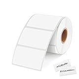 1000 Stück 89x36 mm Etiketten Selbstklebend，Ablösbare Haushaltsetiketten blanko auf Rolle-Etiketten Klebeetiketten Universal Etiketten für Büro Küche Vorratsboxen und Flaschen, Tüten Aufkleber
