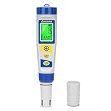 UIUZMAR Digitaler Pool Wassertester, pH und Chlor Messgerät für Pool, pH und Salzgehalt Messgerat für Whirlpool, Professional 7 in 1 pH Salz Chlor ORP EC TDS Temperatur Tester für Hydrokultur Aquarien