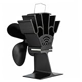 Ciieeo Wärmebetriebener Kaminlüfter Blade Ofenventilator für Effiziente Wärmeverteilung Leise im Betrieb Hitzebeständig für Holzöfen und Umweltfreundliches Zubehör