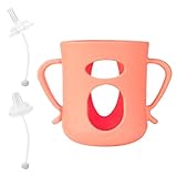 Flaschenhülle für Lebensmittel, Flaschenhalter, bruchsicher, Silikonhülle der dritten Generation mit Ente und Saugschlauch, auslaufsichere Hülle