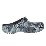 Crocs unisex-adult Classic Printed Camo Clog Clog, Slate Grey Camo, 43/44 EU